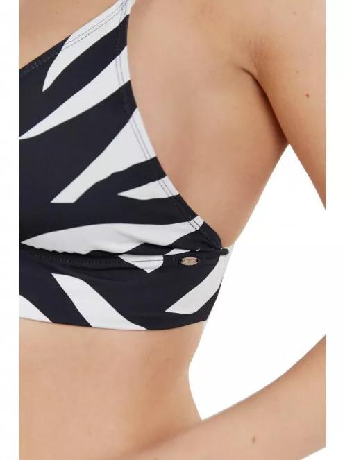 Fundango Sahara V-neck Cami Top női bikini felső fekete színben 4
