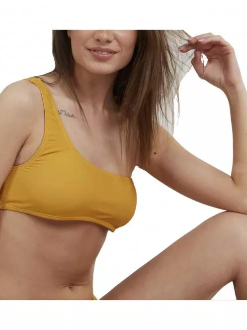 Fundango Madison One Shoulder Top női bikini felső narancssárga színben 4
