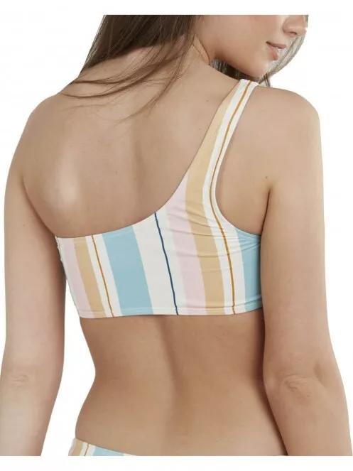 Fundango Madison One Shoulder Top női bikini felső fehér színben 3