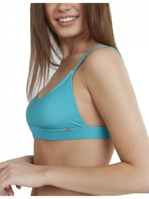 Fundango Moana Bralette Top női bikini felső zöld színben 4