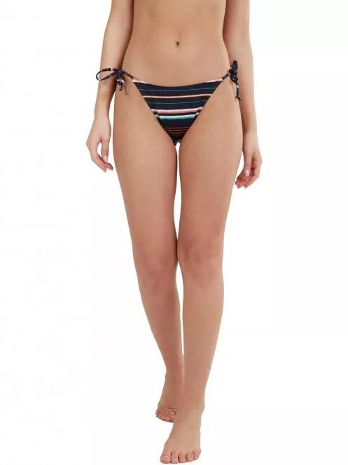 Fundango Innisfil Tie-side Bottoms női bikini alsó sötétkék színben 2