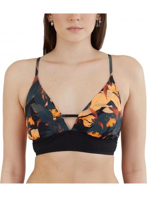 Fundango Sahara V-neck Cami Top női bikini felső multikolor színben 2