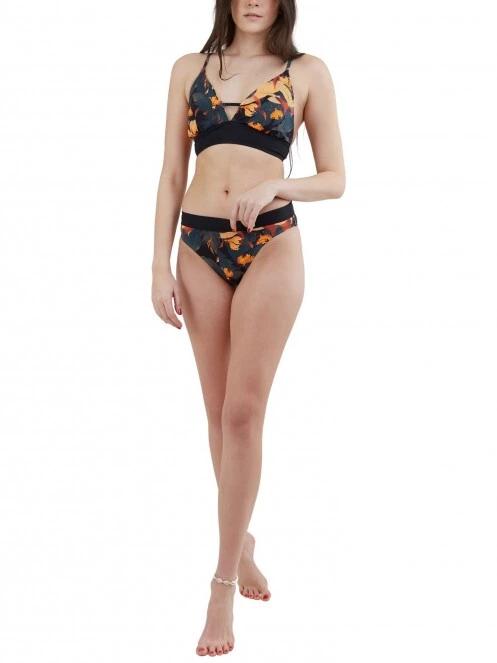Fundango Sahara V-neck Cami Top női bikini felső multikolor színben 4
