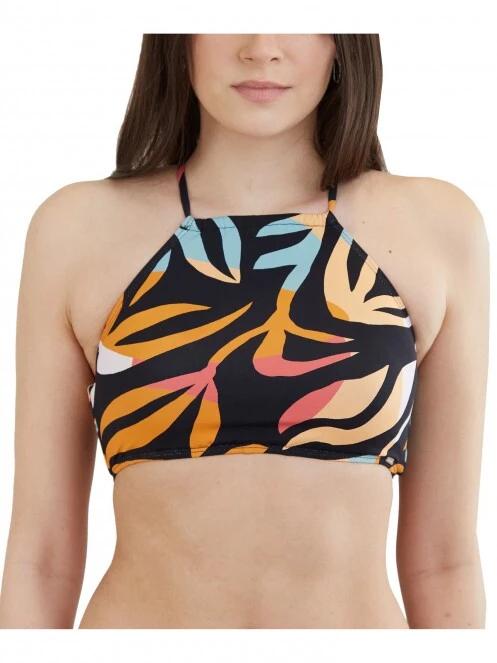 Fundango Hogg High Neck Top női bikini felső multikolor színben 2