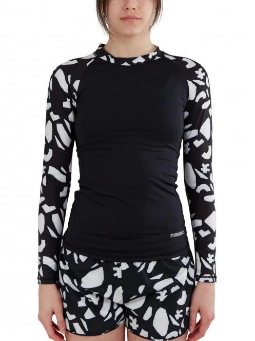 Fundango Joyce Long Sleeve Rashguard női hosszú ujjú lycra fekete színben 2