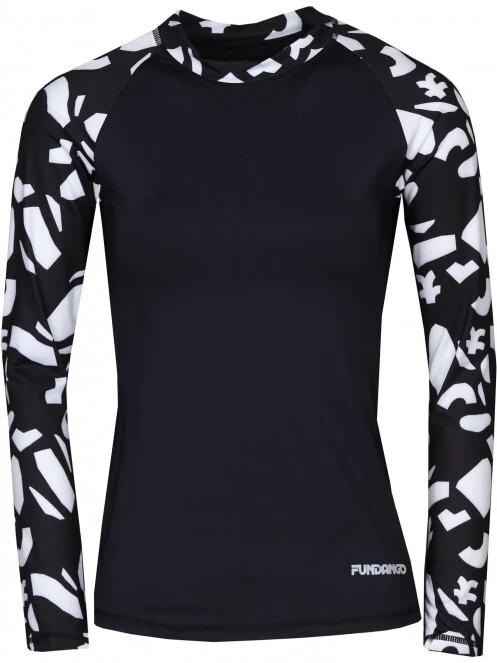 Fundango Joyce Long Sleeve Rashguard női hosszú ujjú lycra fekete színben 6