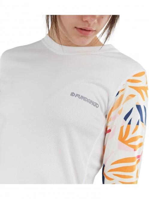 Fundango Loren Long Sleeve Rashguard női hosszú ujjú lycra fehér színben 5