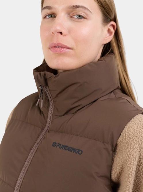 Fundango Keira Padded Vest női mellény barna színben 6
