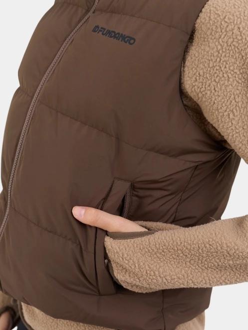 Fundango Keira Padded Vest női mellény barna színben 7