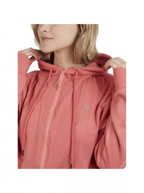Fundango Draug Crop Hoodie női kapucnis pulóver magenta színben 4