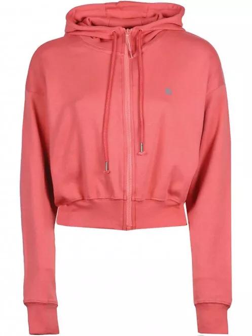 Fundango Draug Crop Hoodie női kapucnis pulóver magenta színben 5
