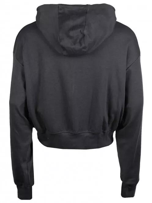 Fundango Draug Crop Hoodie női kapucnis pulóver szürke színben 6