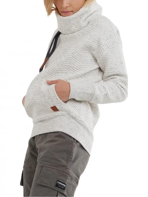 Fundango Aliz Pullover női pulóver homok színben 5