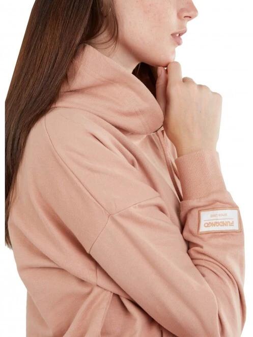 Fundango Haley Hooded Sweatshirt női kapucnis pulóver rózsaszín színben 4