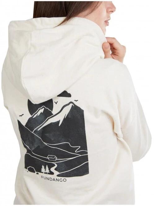 Fundango Haley Hooded Sweatshirt női kapucnis pulóver fehér színben 5