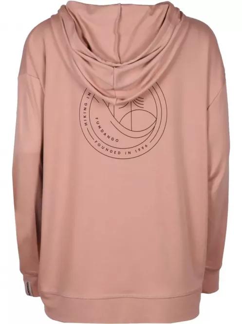 Fundango RICHMOND Hooded Pullover női kapucnis pulóver rózsaszín színben 3