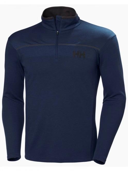 Helly Hansen Hp 1/2 Zip Pullover férfi hosszú ujjú sport póló sötétkék színben 2
