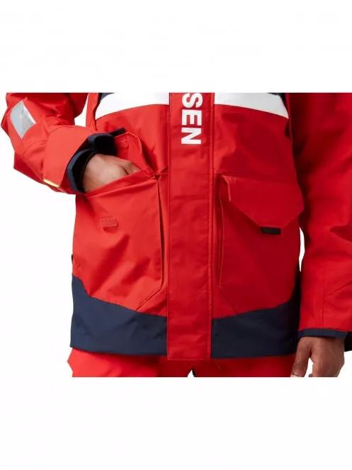Helly Hansen Salt Coastal Jacket férfi vitorlás kabát piros színben 5