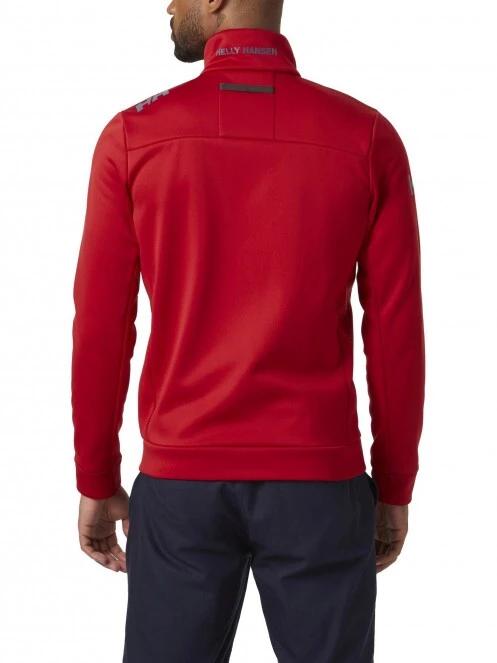 Helly Hansen Crew Fleece Jacket férfi polár pulóver piros színben 3