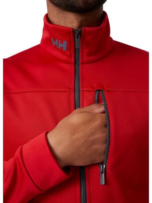 Helly Hansen Crew Fleece Jacket férfi polár pulóver piros színben 4