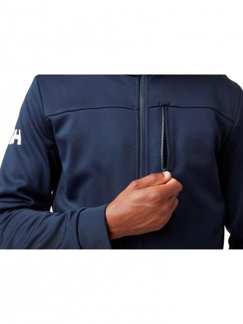 Helly Hansen Crew Fleece Jacket férfi polár pulóver sötétkék színben 4