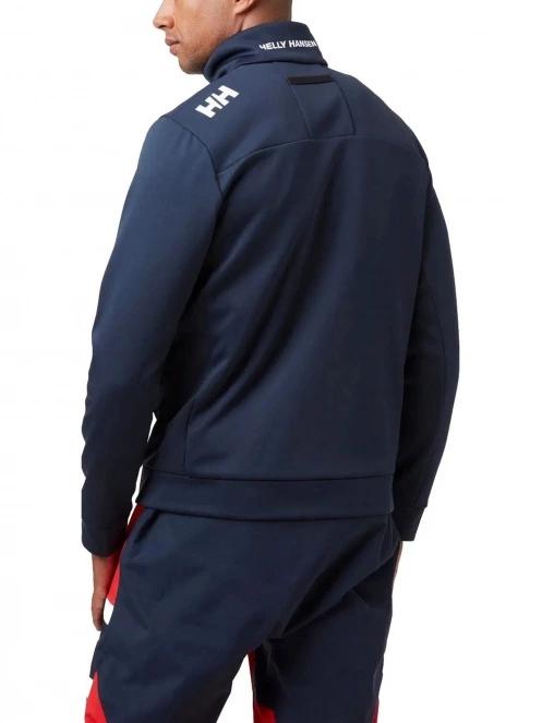 Helly Hansen Crew Fleece Jacket férfi polár pulóver sötétkék színben 3