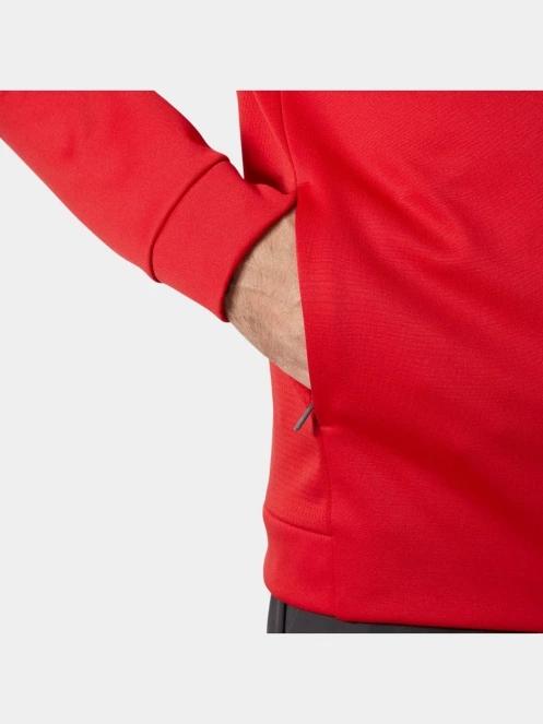 Helly Hansen Crew Fleece Jacket férfi polár pulóver piros színben 5