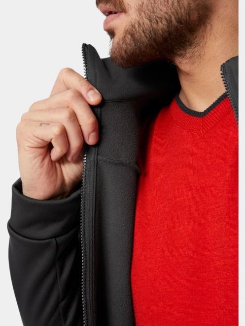 Helly Hansen Crew Fleece Jacket férfi polár pulóver fekete színben 4