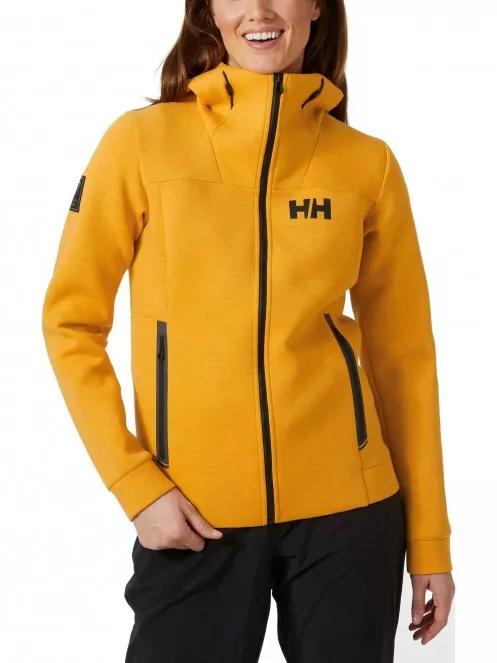 Helly Hansen W Hp Ocean Swt Jacket női kapucnis pulóver sárga színben 2
