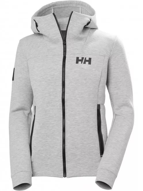 Helly Hansen W Hp Ocean Swt Jacket női kapucnis pulóver szürke színben 4