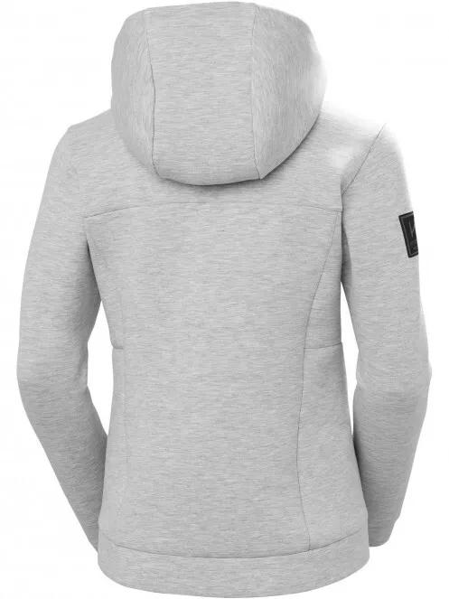 Helly Hansen W Hp Ocean Swt Jacket női kapucnis pulóver szürke színben 5