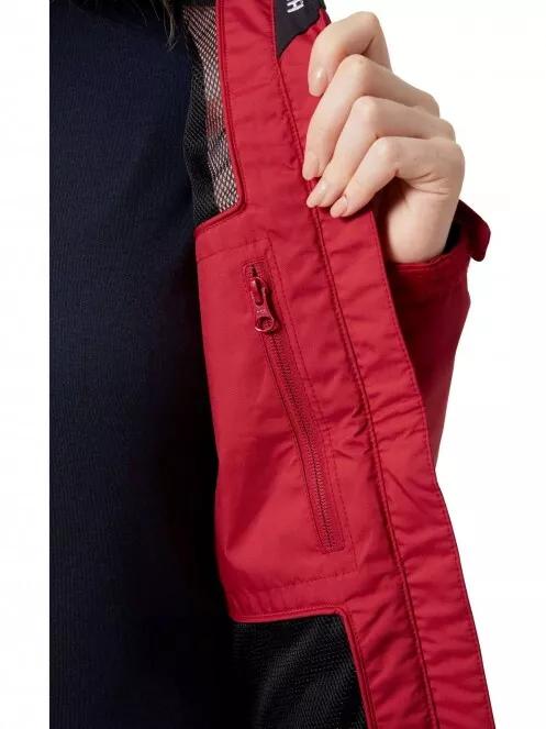 Helly Hansen W Crew Jacket női vitorlás kabát piros színben 4