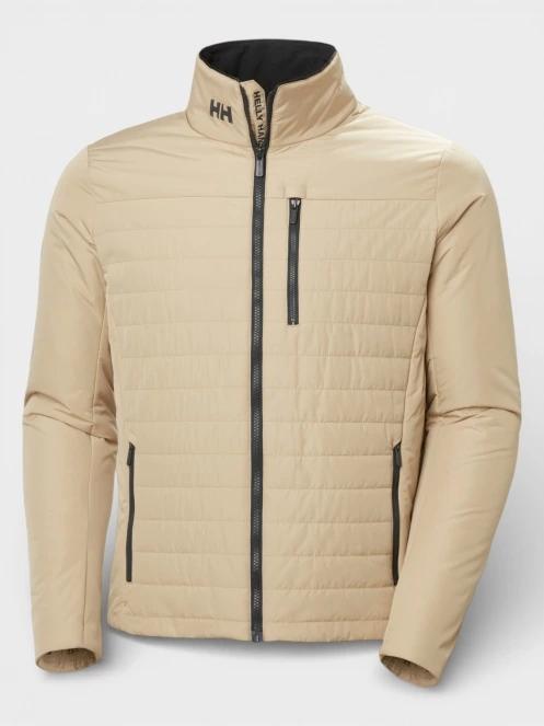 Helly Hansen Crew Insulator Jacket 2.0 férfi steppelt átmeneti kabát homok színben 5