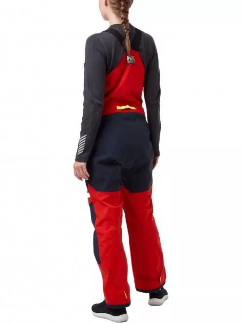 Helly Hansen W Salt Coastal Bib női vitorlás overál piros színben 3