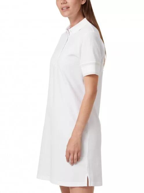 Helly Hansen W Thalia Pique Dress női galléros ruha fehér színben 2