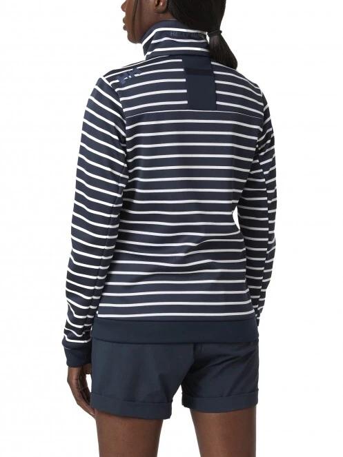 Helly Hansen W Crew Fleece Jacket női polár pulóver kék színben 3