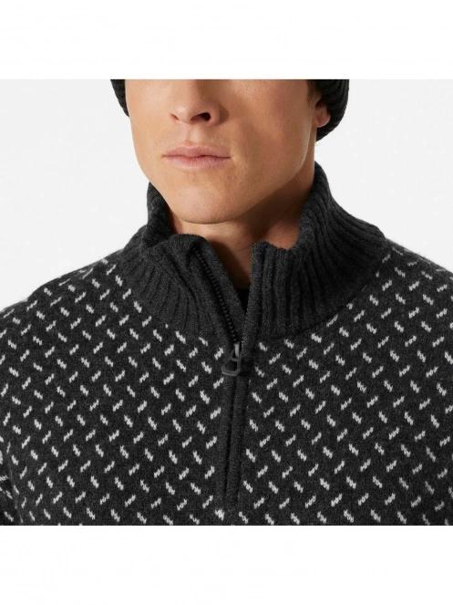 Helly Hansen Arctic Icelander 1/2 Zip férfi pulóver fekete színben 4
