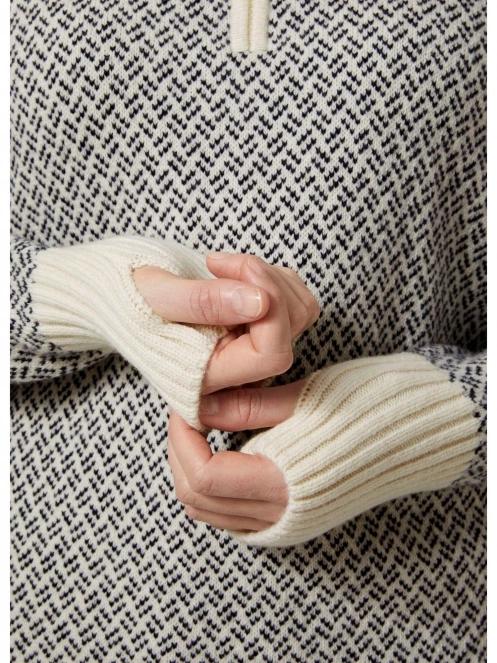 Helly Hansen W Arctic Iceland Knit női kötött pulóver homok színben 4