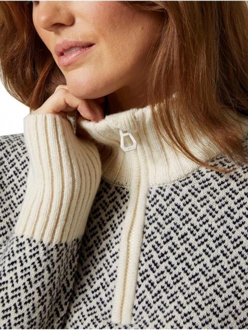 Helly Hansen W Arctic Iceland Knit női kötött pulóver homok színben 5