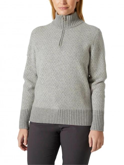 Helly Hansen W Arctic Iceland Knit női kötött pulóver szürke színben 2