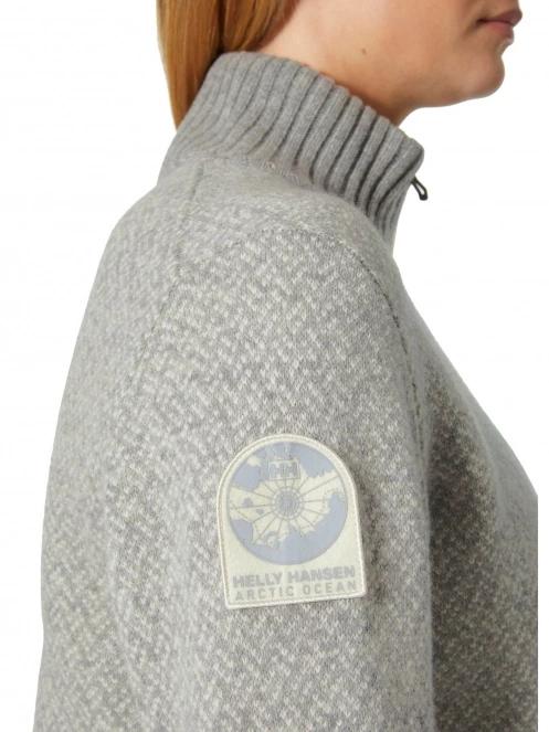Helly Hansen W Arctic Iceland Knit női kötött pulóver szürke színben 4