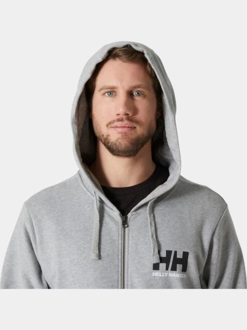 Helly Hansen Hh Logo Full Zip Hoodie 2.0 férfi kapucnis pulóver szürke színben 4