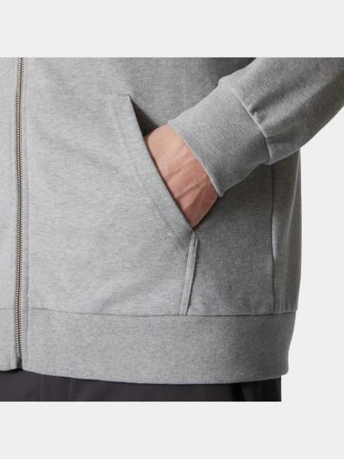 Helly Hansen Hh Logo Full Zip Hoodie 2.0 férfi kapucnis pulóver szürke színben 5