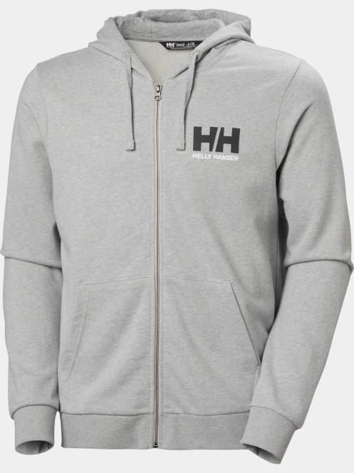 Helly Hansen Hh Logo Full Zip Hoodie 2.0 férfi kapucnis pulóver szürke színben 6