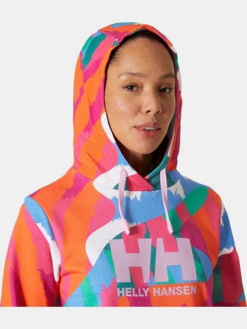 Helly Hansen W Hh Logo Hoodie Graphic női kapucnis pulóver multikolor színben 4