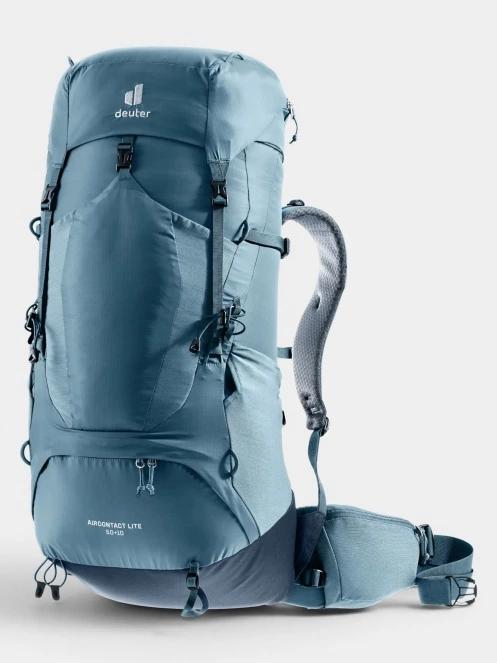 Deuter Aircontact Lite 50 + 10 férfi túrahátizsák kék színben 2