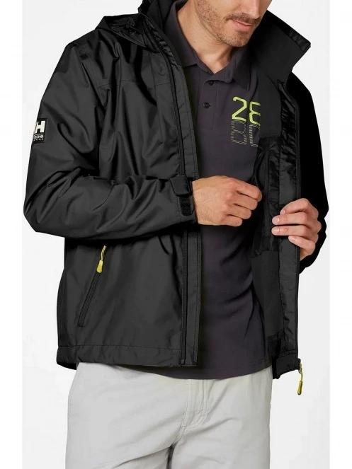 Helly Hansen Crew Hooded Midlayer Jacket férfi átmeneti kabát fekete színben 2