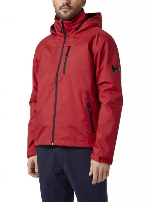 Helly Hansen Crew Hooded Midlayer Jacket férfi vitorlás kabát piros színben 2
