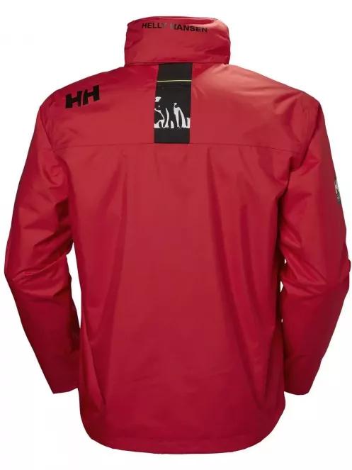 Helly Hansen Crew Hooded Midlayer Jacket férfi vitorlás kabát piros színben 6