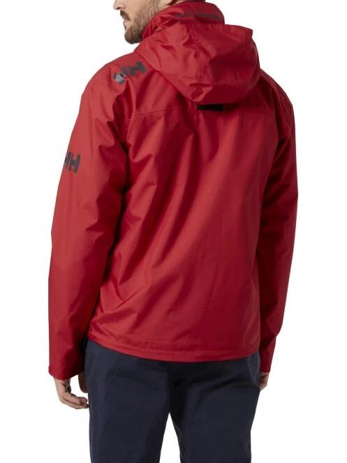 Helly Hansen Crew Hooded Jacket férfi esőkabát piros színben 3